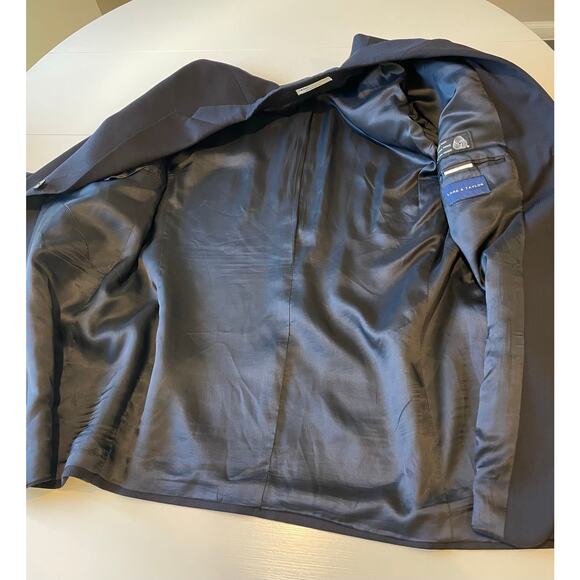 DKNY Essentials Men's 100% Wool Blazer Sport Coat Navy Blue Sz 42R 3-Button - Picture 10 of 14